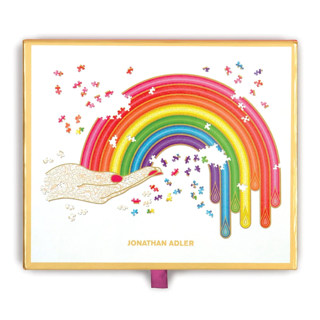 Jonathan Adler: Rainbow Hand Gold Foil Puzzle (750 Pieces)