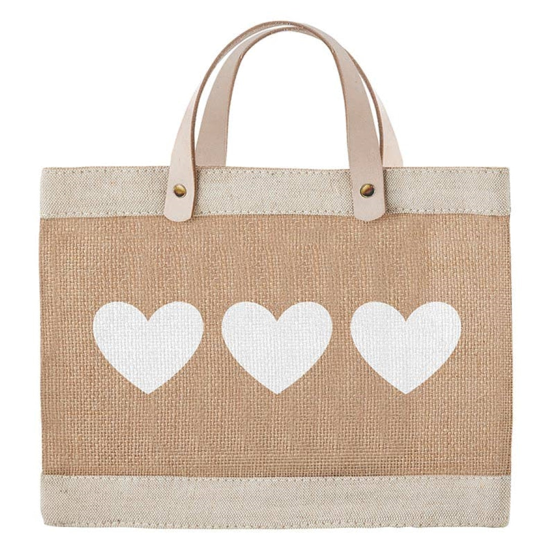 Mini Market Heart Jute Tote