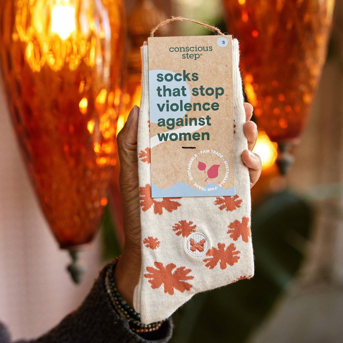 Socks that Stop Violence Against Women