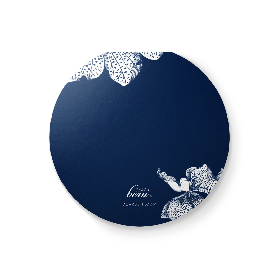 Delicate Orchid & Metallic Clamshell Card