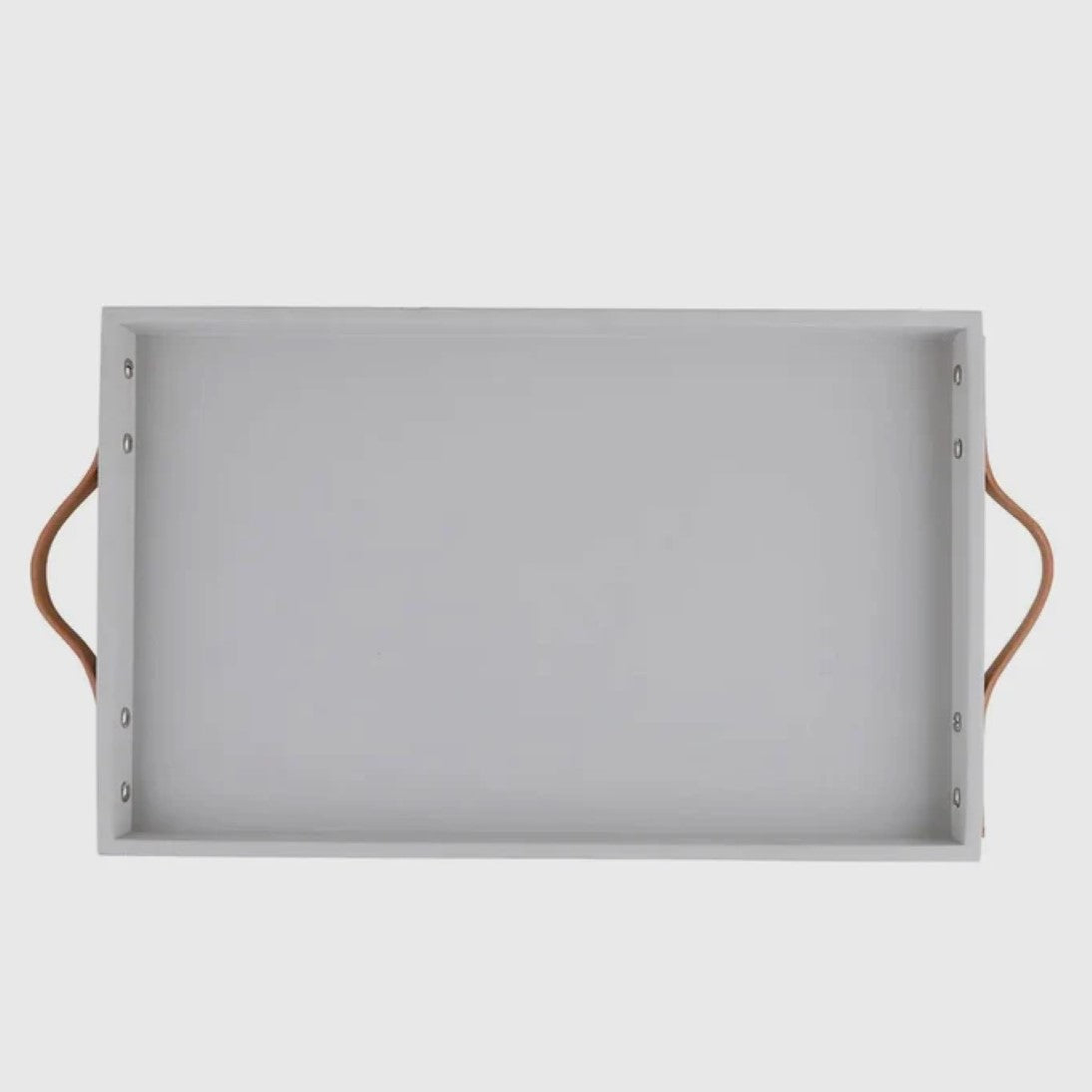 Grayson Decorative Display Tray with Leather Handles