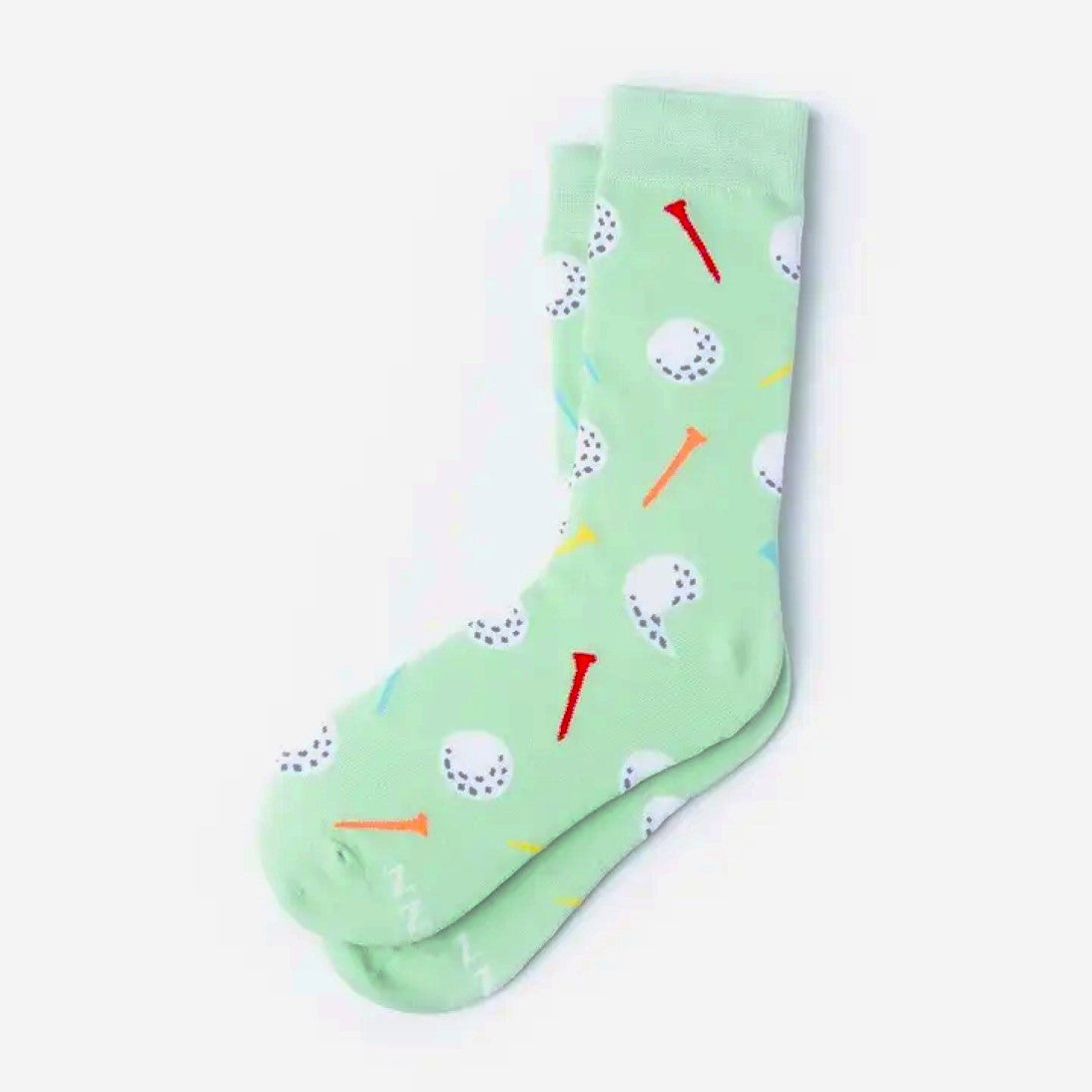 'Talk Birdie To Me' Ultra-Comfy Luxury Cotton Socks (Light Green)