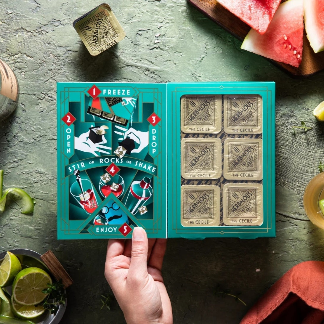 The 'Cecile' Infused Cocktail Cubes (6-Pack)