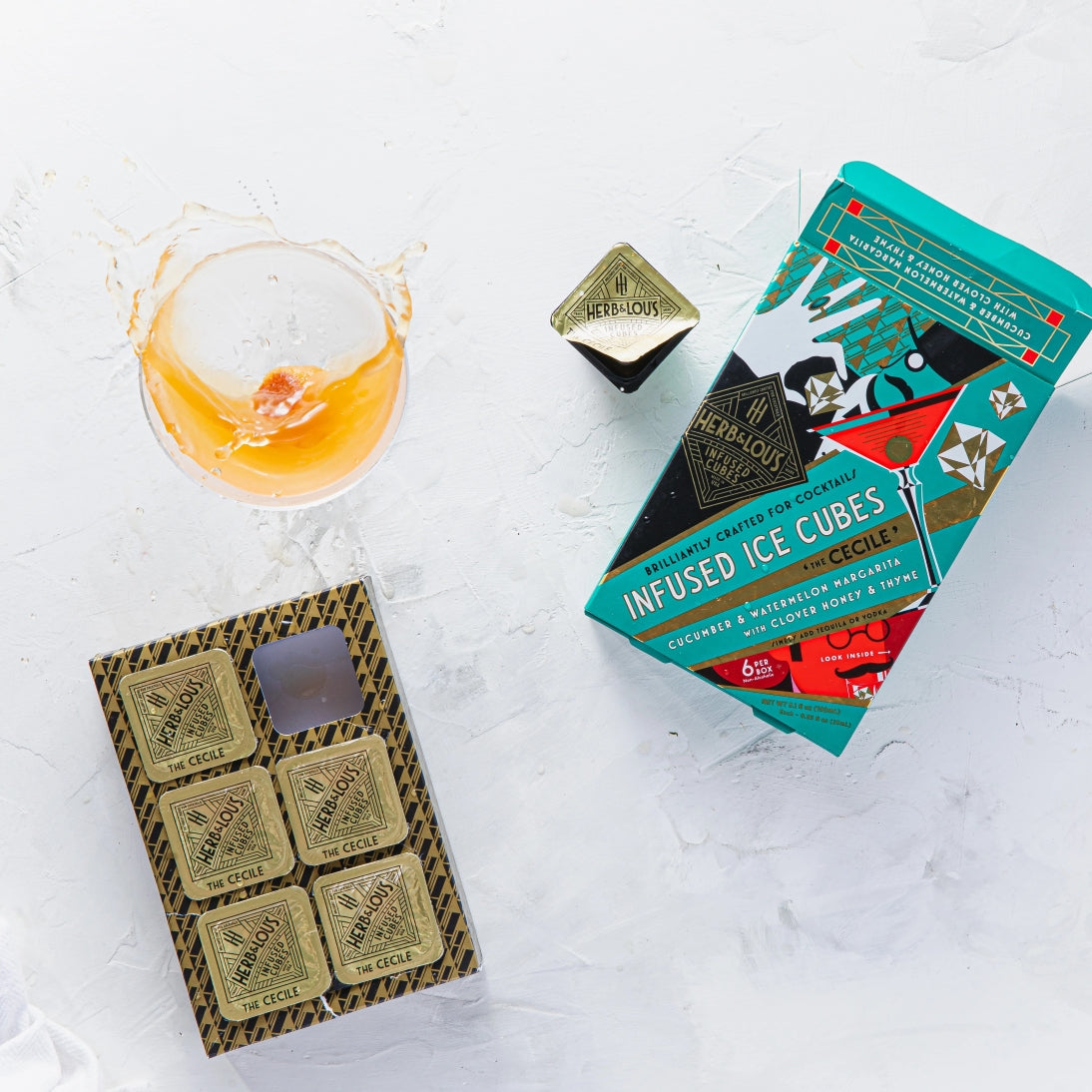 The 'Cecile' Infused Cocktail Cubes (6-Pack)