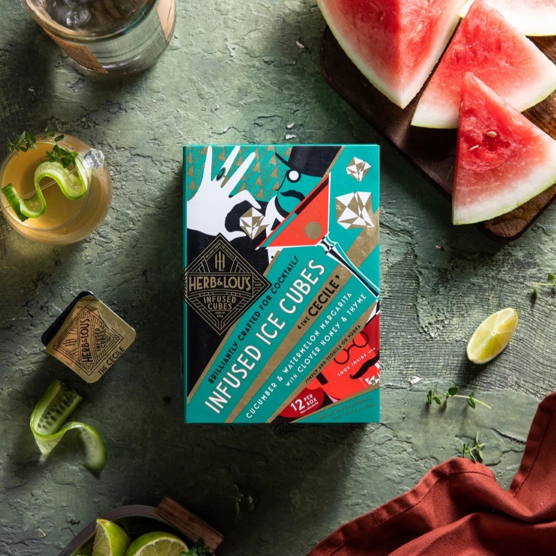 The 'Cecile' Infused Cocktail Cubes (6-Pack)