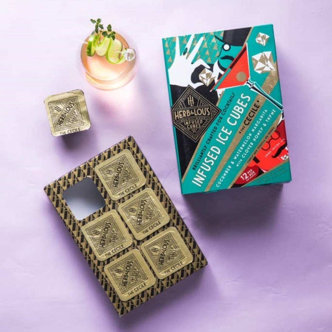 The 'Cecile' Infused Cocktail Cubes (6-Pack)
