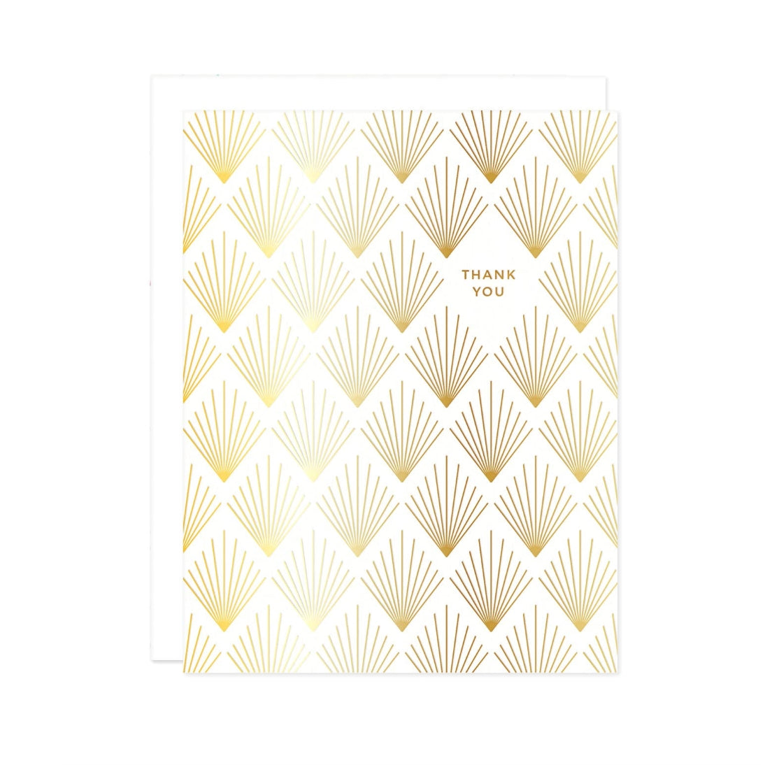 Gold Foil Deco 'Thank You' Card