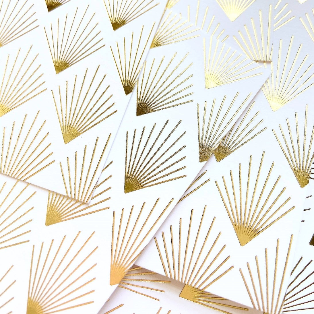 Gold Foil Deco 'Thank You' Card