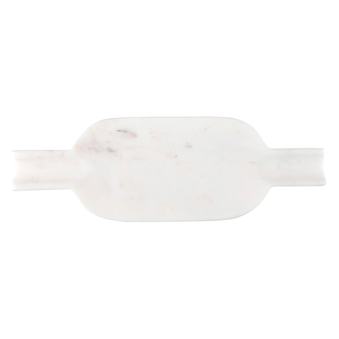 Small White Marble Serving Tray with Handles